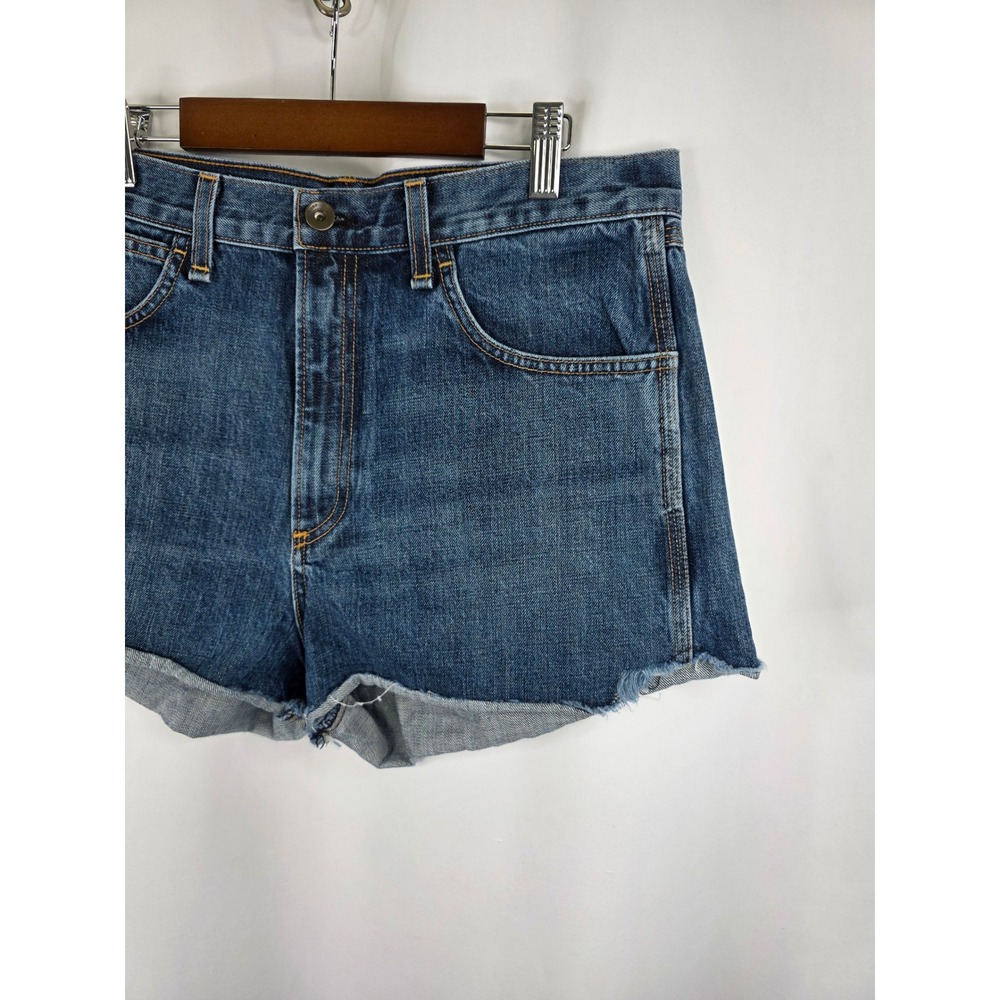 Rag & Bone Denim Shorts Womens 30 Blue Cotton Cutoff High Rise Cha Cha Room Boho - Picture 3 of 12